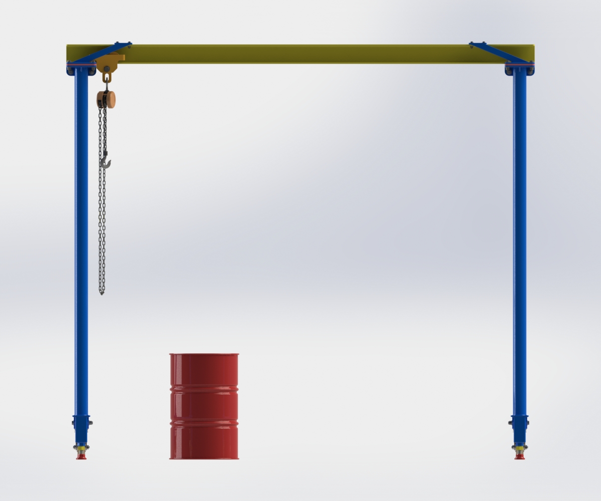 用SolidWorks軟件設(shè)計(jì)一款逼真的門(mén)式起重機(jī)